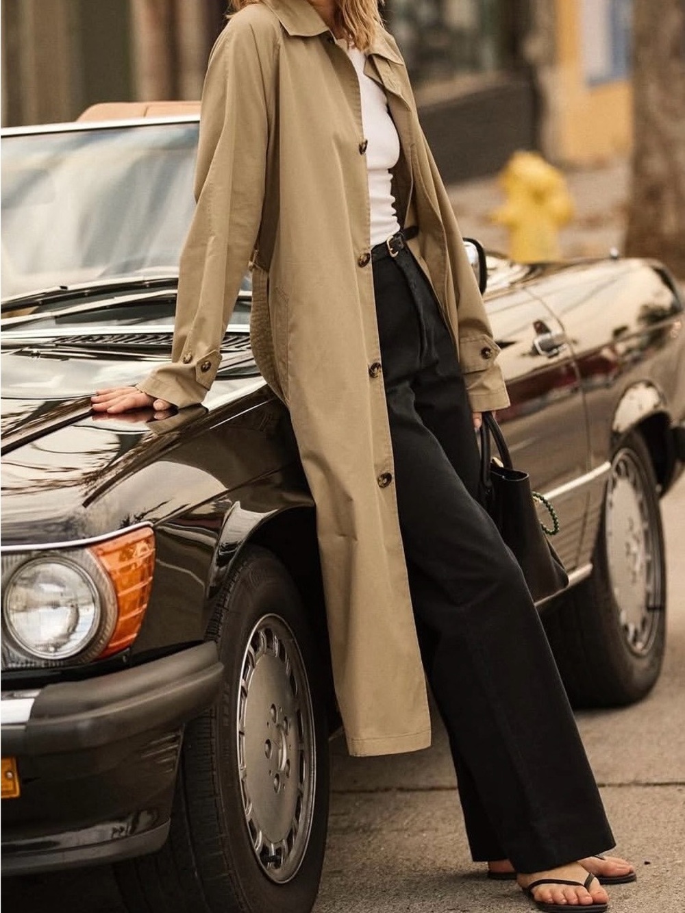 Buck Mason Storm Stopper Mackintosh Trench in Dune Khaki